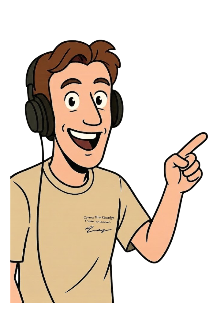 Mascotte wijst