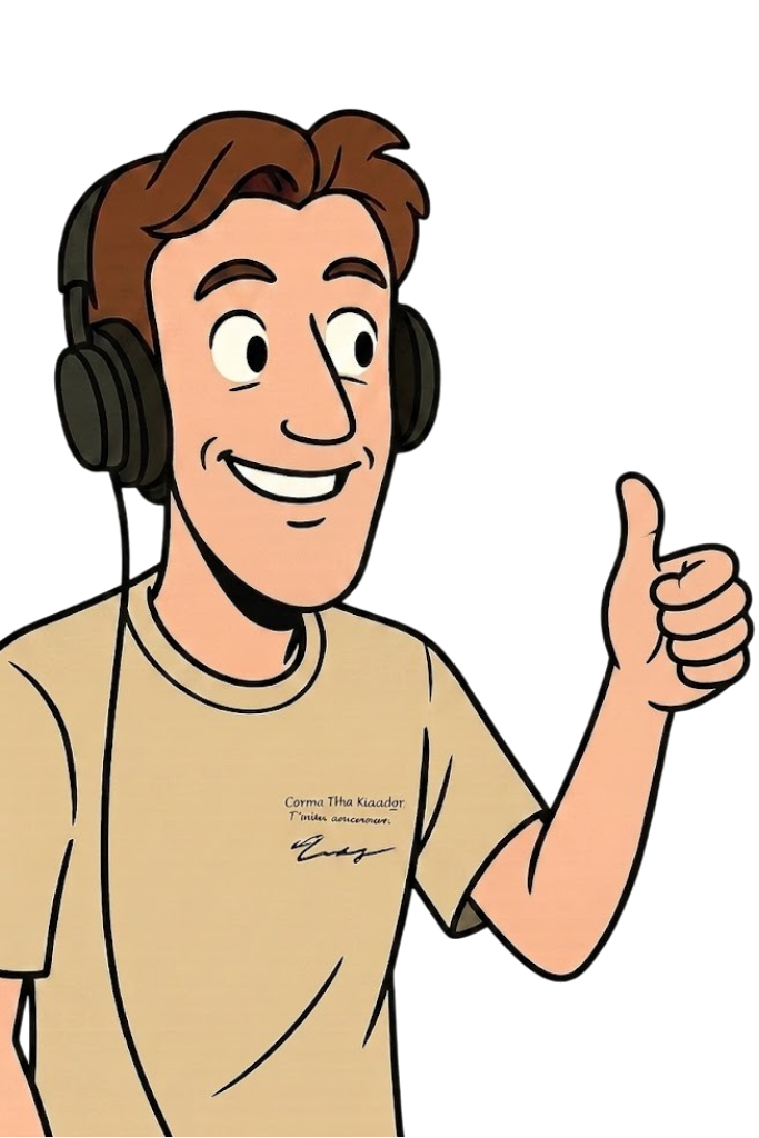 Mascotte duim omhoog